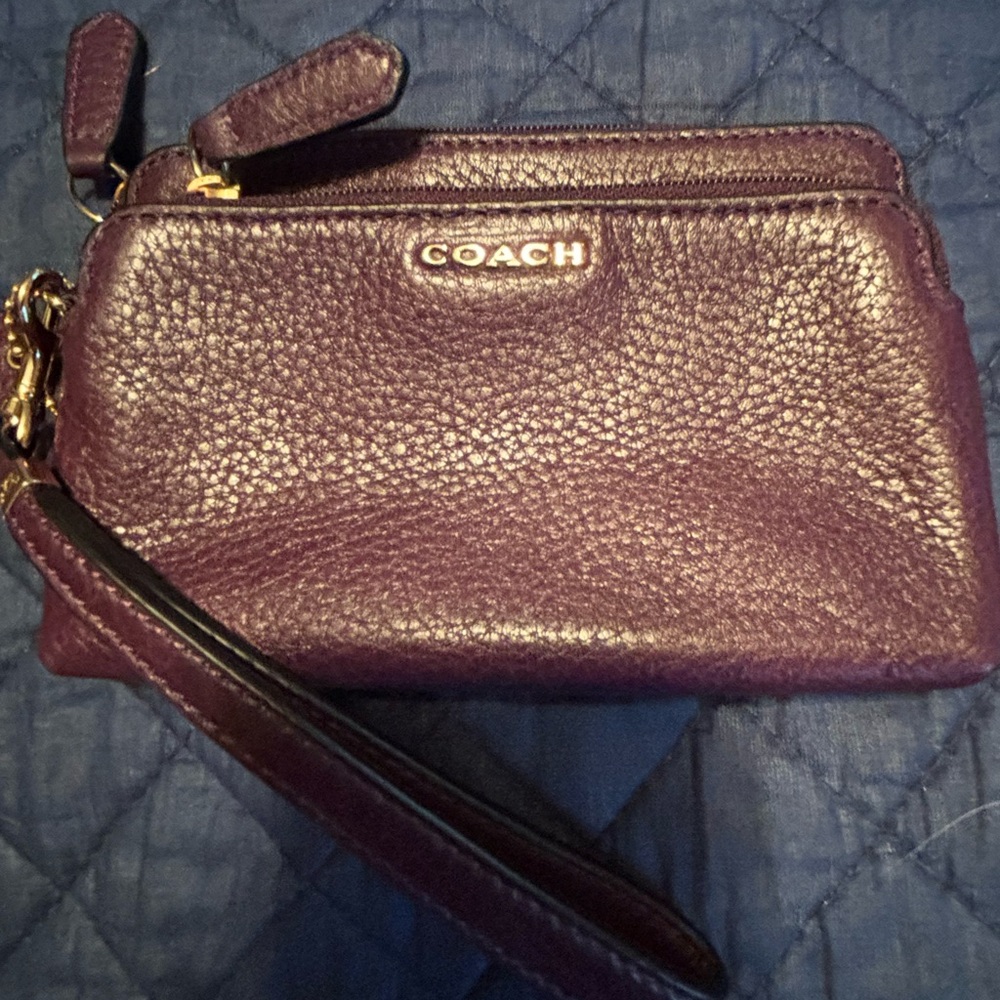 Coach Double Zip Wallet